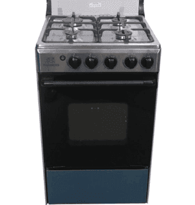 Nasco 4-Burner Gas Cooker with Enamel Coating (Silver)