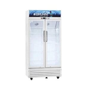 Bruhm 409L Beverage Cooler - Fan Cooled, Glass Door, Mechanical Dial, BBD-409M
