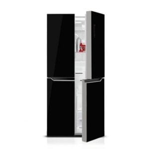 Nasco 400L French Door Refrigerator - 4 Doors, Inverter, Premium Black