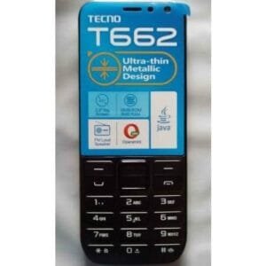 Tecno T662 Feature Phone - 2.8" Screen, Dual Camera, 1500mAh Battery, Black