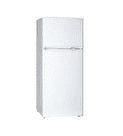 Nasco 140L Double Door Refrigerator DF2-15 - Silver, Recessive Handle