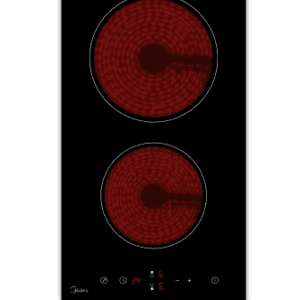 Midea 2-Burner Electric Hob MC-HD301 - Touch Controls, Timer, Child Lock