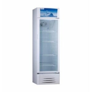 Midea 316L Single Door Display Refrigerator - Bright Light, Thermostat, MDRZ432FZG21