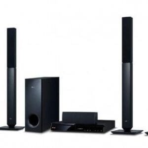 LG 5.1 Ch DVD Home Theater System - 330W, Bluetooth, USB Recording, LHD457B