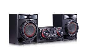 LG XBOOM CJ44 480W Hi-Fi System - CD, Bluetooth, Karaoke, 2 USB Ports