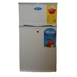 Delron 92L Double Door Refrigerator (DRF-96, Silver)