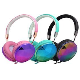 Art+Sound Glam Iridescent Headphones - Shimmer Design, Cute Gift