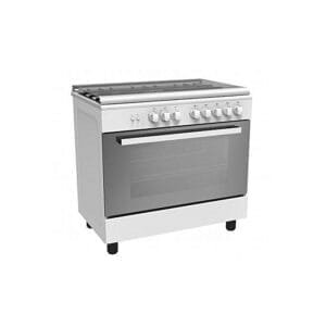 Midea Vesta-S52 5-Burner Gas Cooker - Stainless Steel, Automatic Ignition
