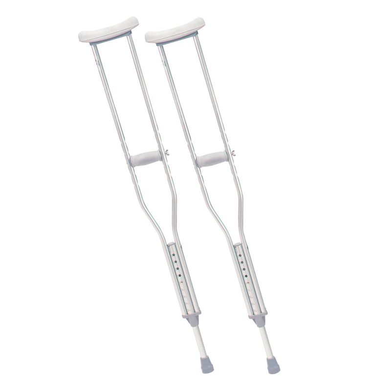 McSarpong - Adjustable Armpit Crutches | Lightweight Aluminum | Ergonomic TPR Grips