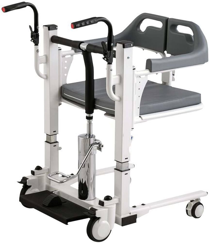 McSarpong - Adjustable Patient Transfer Lift Chair | Multifunctional Commode & Mobility Aid