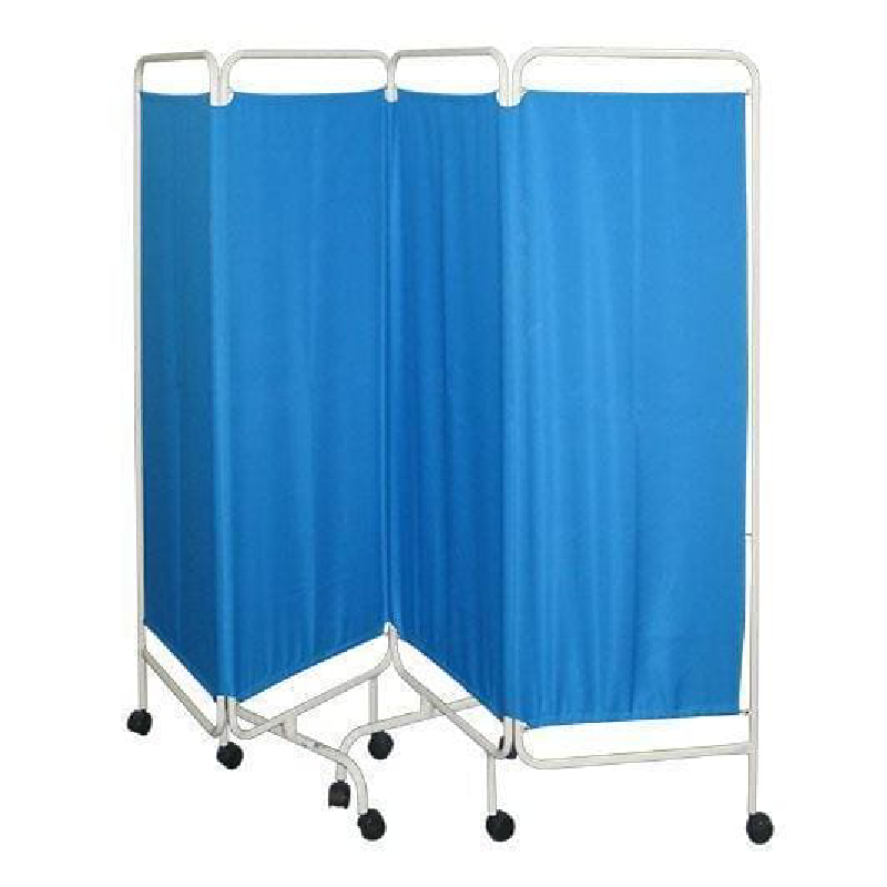 McSarpong 3-Panel Hospital Privacy Screen | Foldable Medical Partition with Washable Curtains