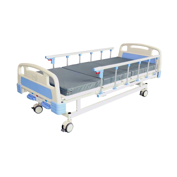 McSarpong – Manual Hospital Bed AG-BMS101A | 2-Function Adjustable Bed with ABS Panels and Silent Wheels