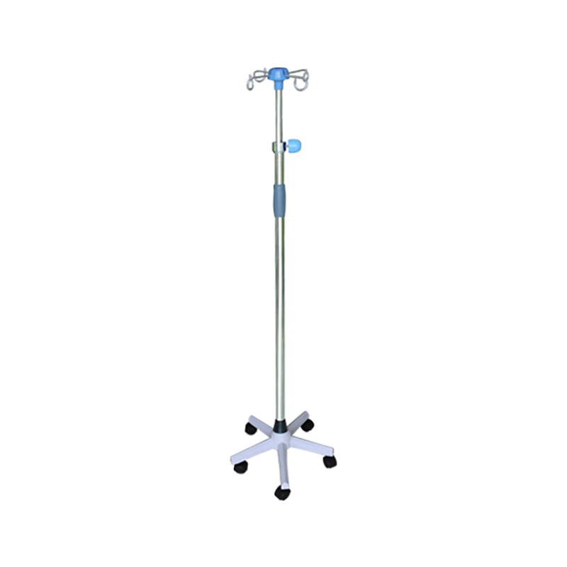 McSarpong – Cast Iron Base Knot Type Five Wheels Infusion Stand | Reliable and Stable IV Support