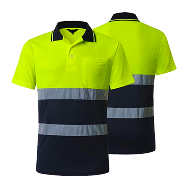 Reflective Lacoste Short Sleeve Shirt | Breathable High-Visibility Workwear