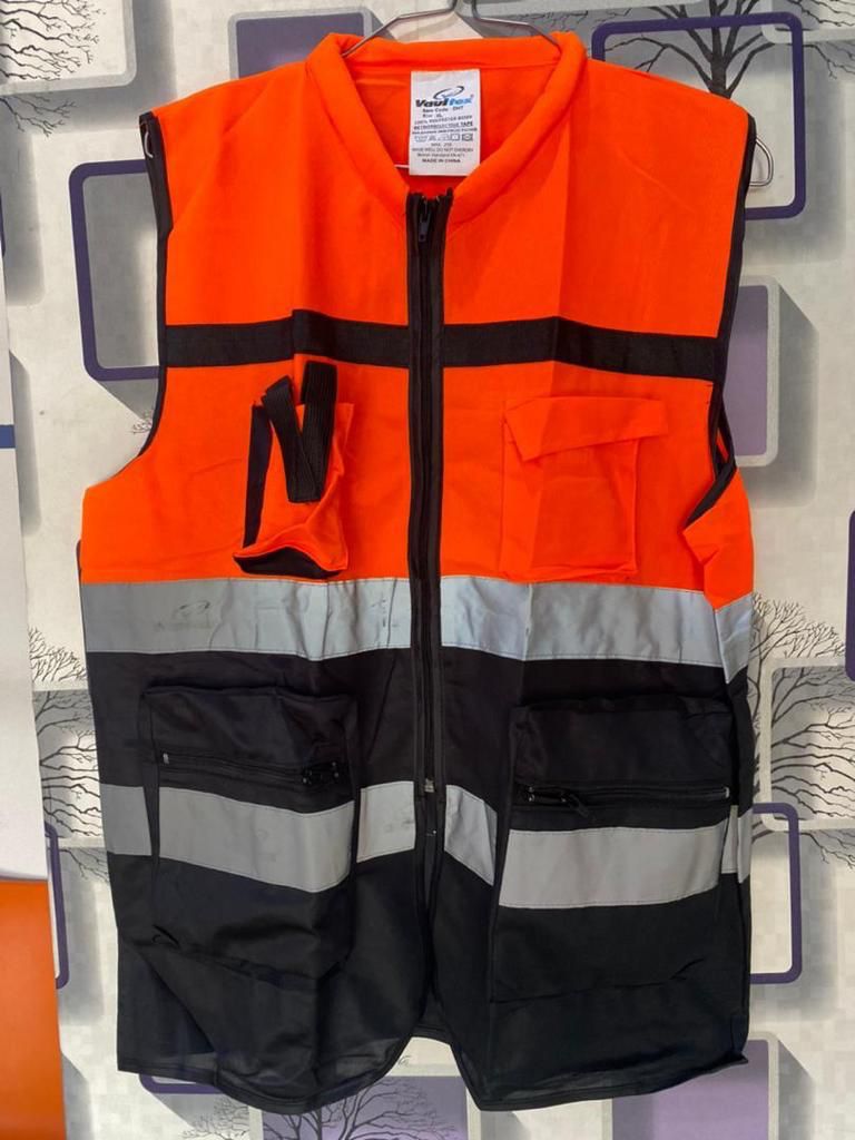 Vest Zip with Pocket | High-Visibility Reflective Safety Vest with Multi-Use Storage