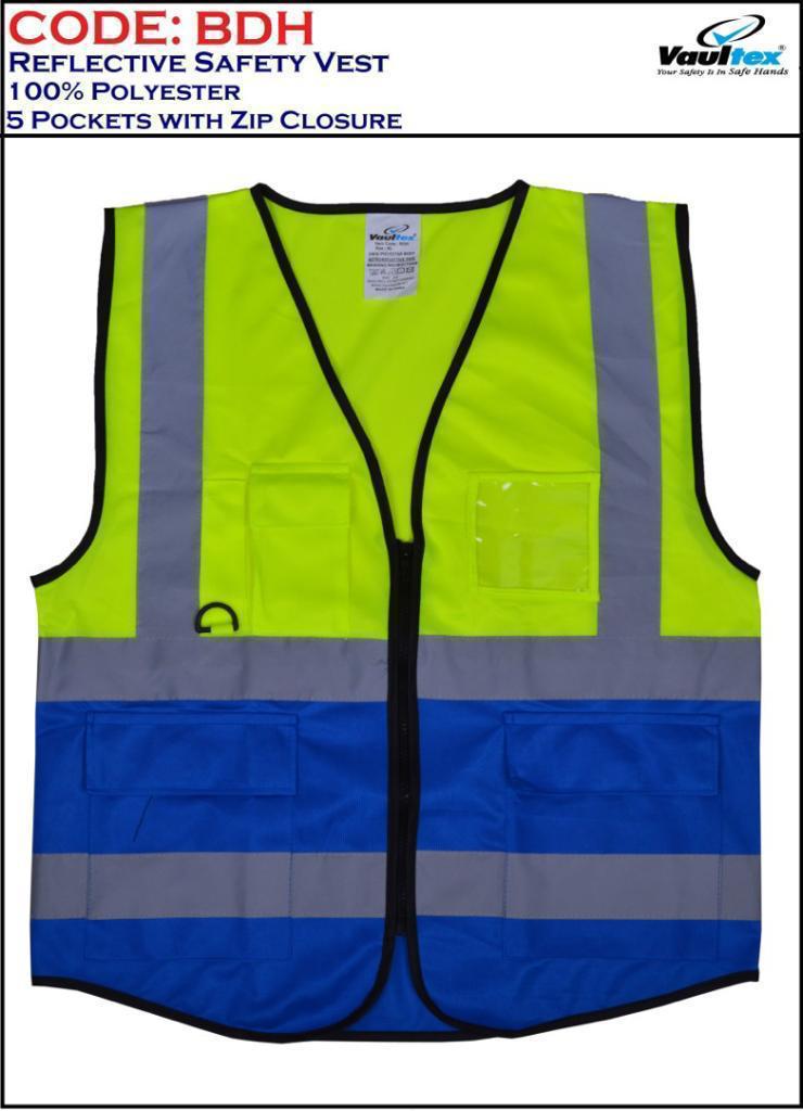 Vest Combination | Premium Multi-Material Reflective Safety Vest for All-Weather Use