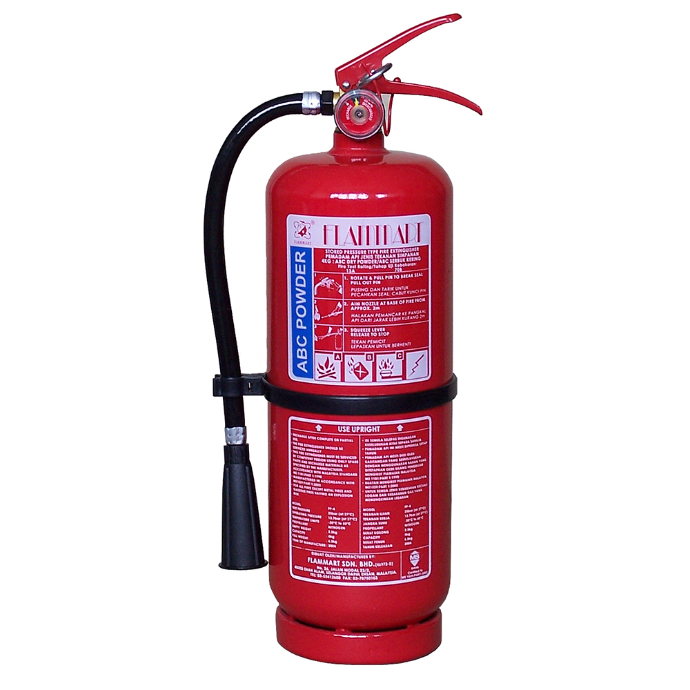 Fire Extinguisher 4kg | Portable Dry Powder Fire Safety Solution for Home, Office & Industrial Use