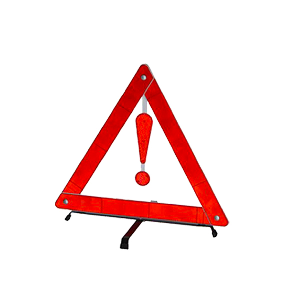 Warning Triangle (Single) | Foldable Emergency Reflective Triangle for Vehicle Breakdown & Roadside Safety